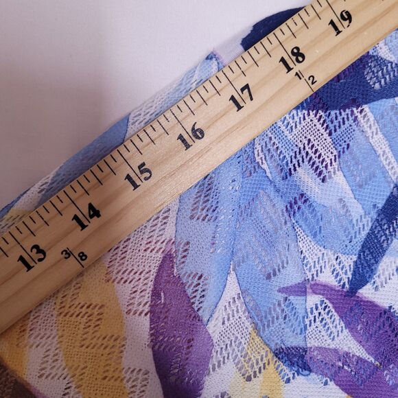 Alfred Dunner Top Medium Petite Colorful Tropical Floral - Picture 8 of 10